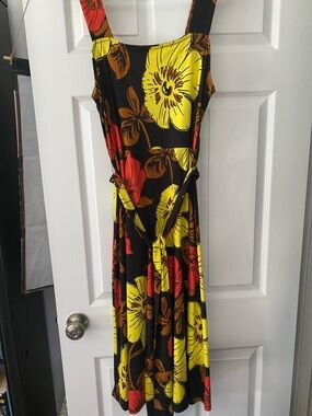 SALE! [Ann Taylor Factory] NEW Midi Floral Belted Dress L
